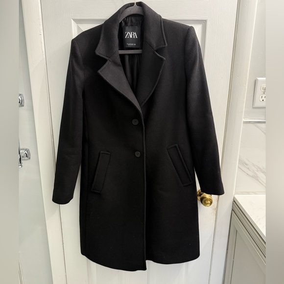 Zara Single Breast Pea Coat - Picture 2 of 5